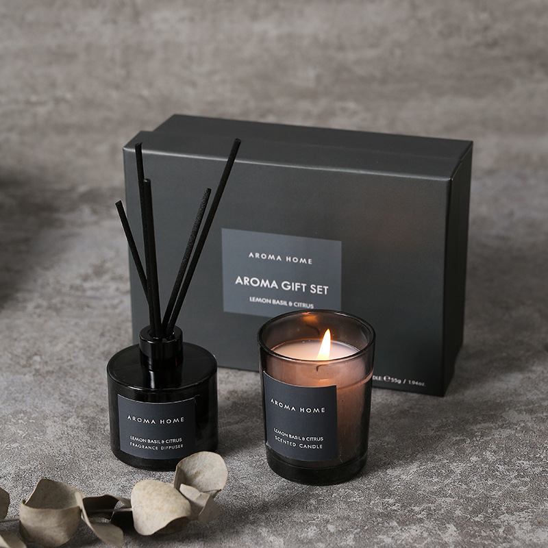 Home Fragrance Bottle - 2Pcs Gift Box Set Aromatherapy Essential