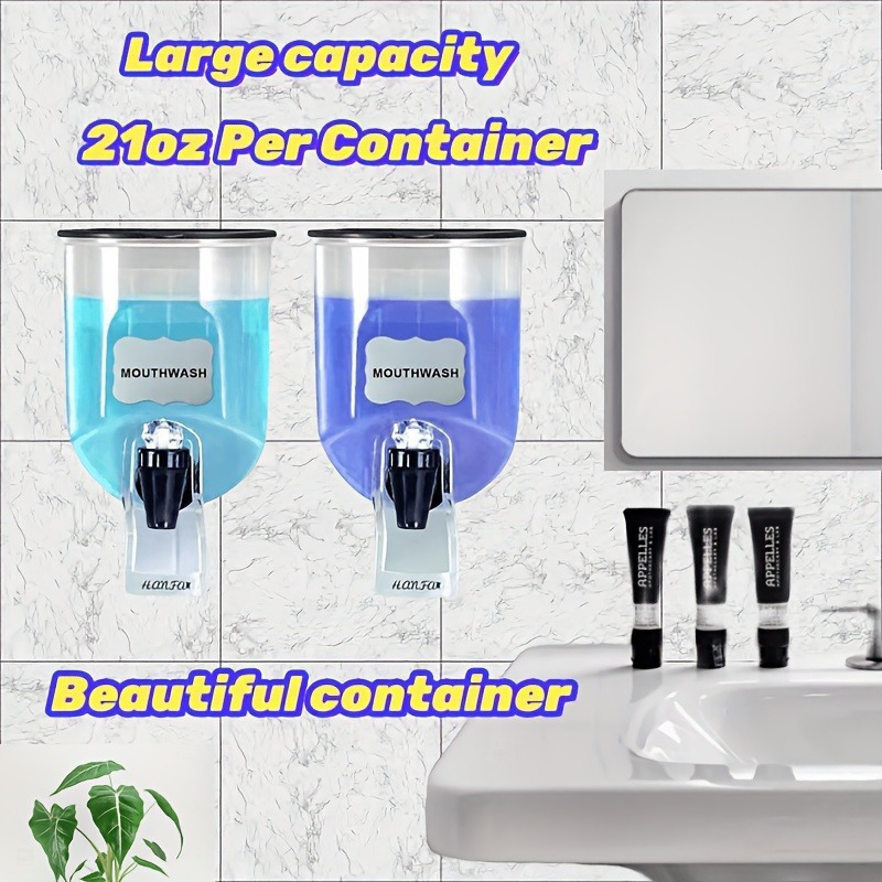 2PCS 600ml Mouthwash Dispenser - đánh giá và giá Home Fragrance Bottle