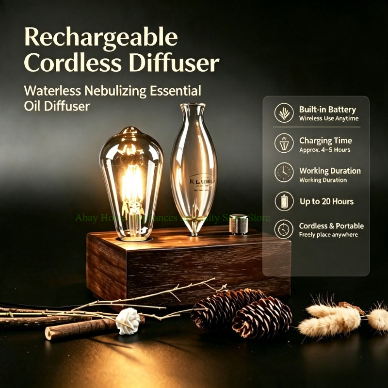 Rechargeable Waterless Nebuliz - đánh giá và giá Home Fragrance With Essential Oils